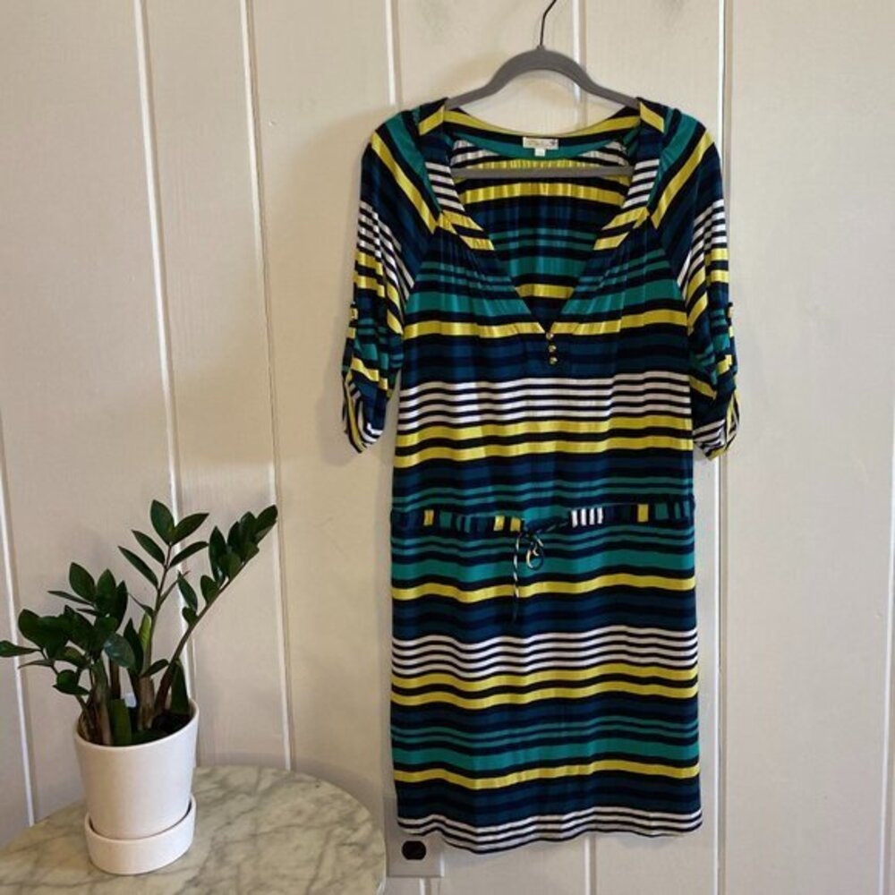 Shoshanna Striped Drawstring Dress